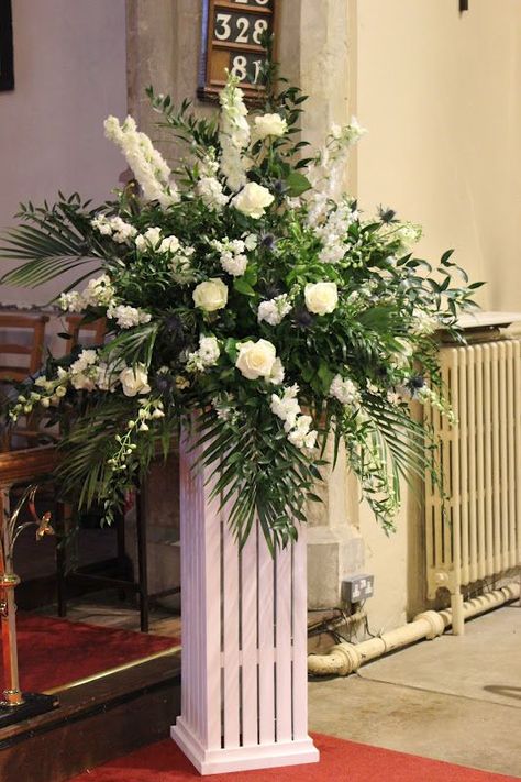 Alter Flowers, Church Wedding Flowers, Altar Arrangement, Large Floral Arrangements, Altar Flowers, Large Flower Arrangements, Church Wedding Decorations, Church Flower Arrangements, Wedding Church