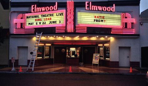 1980s Movie Theater, 80s Movie Theater Aesthetic, 80s Cinema Aesthetic, 80s Movie Theater, 80s Entertainment, Movies Theater, Classic Movie Theaters, Theater Marquee, Movie Theater Aesthetic