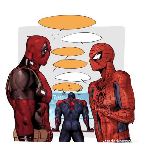 Spider Illustration, Deadpool X Spiderman, Spaider Man, Deadpool And Spiderman, Miguel O Hara, Comic Company, Miles Morales Spiderman, Spiderman Spider, Cartoon As Anime