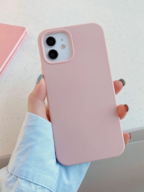 Pink Phone Cases Iphone 11, Cute Pink Phone Cases, Light Pink Phone Case, Phone Cases Simple, Silicon Phone Cases, Honor Phone, Kpop Phone Cases, Pink Phone Case, Iphone Case Collection