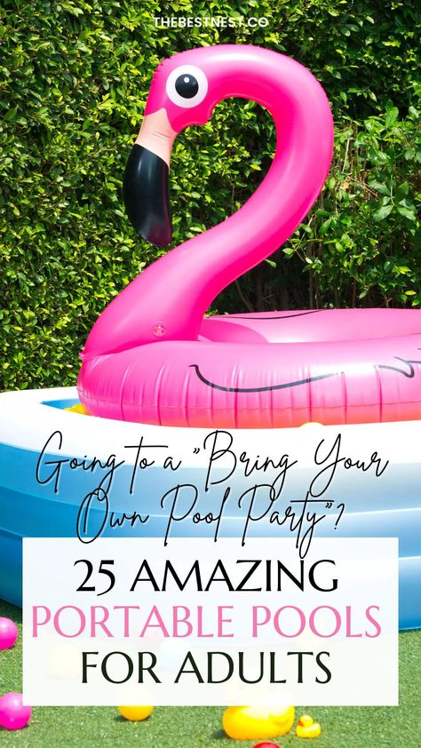 Inflatable Pool Party Ideas, Backyard Inflatable Pool Party, Adult Kiddie Pool Ideas Diy, Bring Your Own Pool Party Ideas, Bring Your Own Pool Party Backyards, Blow Up Pool Ideas, Blow Up Pool Ideas Backyards, Bring Your Own Pool Party, Inflatable Pool Ideas Backyard