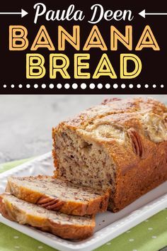 Paula Deen Banana Bread, Banana Bread Recipe Easy Moist, Delicious Banana Bread Recipe, Bread Banana, Banana Nut Bread Recipe, Nut Bread Recipe, Banana Bread Recipe Moist, Paula Deen Recipes, Banana Bread Muffins