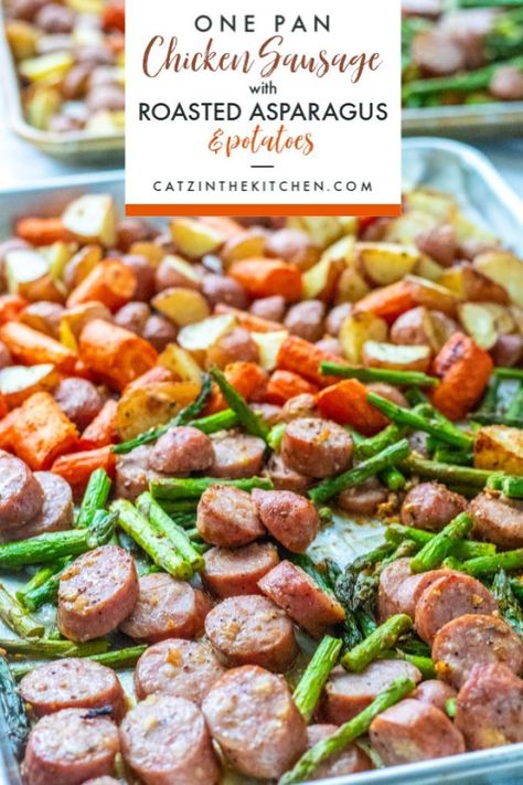 Chicken Sausage Asparagus Recipes, Recipes With Apple Sausage, Costco Chicken Apple Sausage Recipes, Chicken Apple Smoked Sausage Recipes, Chicken Sausage Dinner Ideas Healthy, Smoked Chicken Sausage Recipes, Chicken And Apple Sausage Recipes, Chicken Apple Sausage Recipes Dinners, Chicken Sausage Dinner Ideas