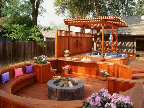 Whirlpool Deck, Design Per Patio, Hot Tub Landscaping, Hot Tub Patio, Hot Tub Designs, Outdoor Hot Tub, Hot Tub Deck, Hot Tub Backyard, Hot Tub Garden