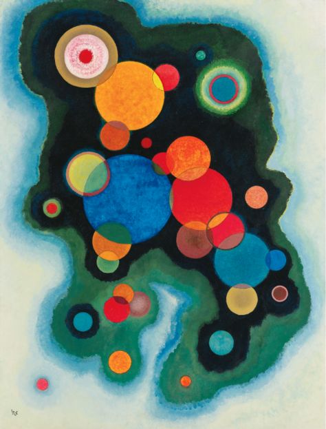 Vertiefte Regung - Deepened Impulse, 1928 by Wassily Kandinsky Kandinsky Art, Istoria Artei, Oil Painting Reproductions, Painting Reproductions, Wassily Kandinsky, Abstract Expressionist, Abstract Oil, Art Abstrait, Art Moderne