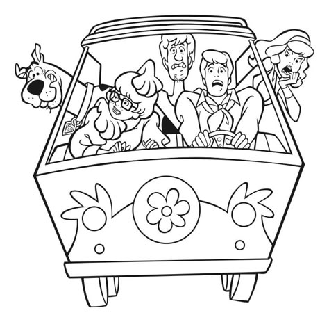 Scooby Doo Tattoo, Scooby Doo Coloring Pages, صفحات التلوين, Cars Coloring Pages, Cartoon Tattoos, Cartoon Coloring Pages, Disney Coloring Pages, Cool Coloring Pages, Coloring Book Art