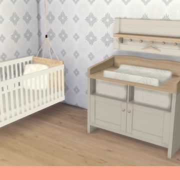 BOHO set [update + upgrade] | Nordica-sims on Patreon Sims 4 Cc Change Table, Sims 4 Functional Changing Table, The Sims 4 Cc Changing Table, Sims 4 Cc Functional Changing Table, Sims 4 Cribs Functional, Sims 4 Changing Table, Sims 4 Changing Table Cc, Sims 4 Cribs, The Sims 4 Mods House