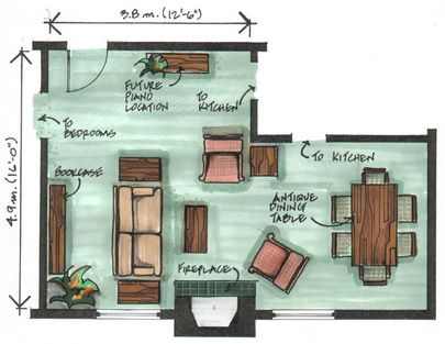 L Shaped Living room as? - I like seeing the sofa pulled away from the wall but the one chair seems to close to the dining room L Shaped Living Room Layout, Dining Room Furniture Layout, L Shaped Living Room, Dining Room Layout, Furniture Placement Living Room, Living Room Furniture Layout, Living Room And Kitchen, Dining Room Combo, Furniture Placement