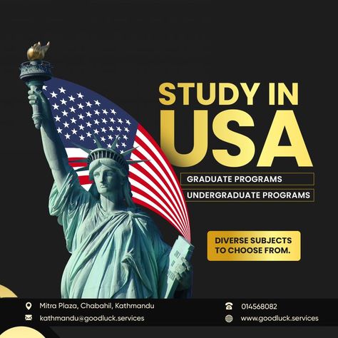 study usa abroad study Study In Usa Creative Ads, Immigration Creative Ads, Study Abroad Creative Ads, Study In Usa, Abroad Study, Coral Draw, Education Poster Design, Digital Marketing Design, Logo Poster