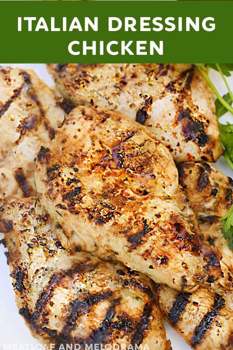 Italian Dressing Marinated Chicken, Baked Marinated Chicken Breast, Make Italian Dressing, Italian Dressing Chicken Marinade, Marinated Chicken Breast Recipes, Italian Chicken Breast Recipes, Italian Marinated Chicken, Italian Dressing Marinade, Oven Grilled Chicken