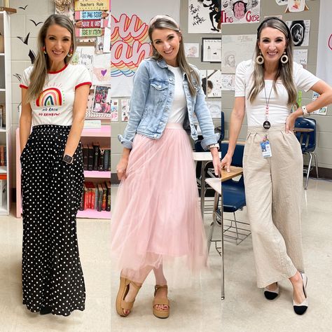 Modern Teacher Outfits, Substitute Teacher Outfits, Teacher Appropriate Outfits, Casual Teacher Outfit, Young Teacher Outfits, Appropriate Outfits, Preschool Teacher Outfits, Teacher Picture, Modern Teacher