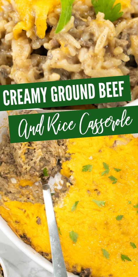 Hamburger Rice Green Bean Casserole, Meatloaf And Rice, Ground Beef Peas Rice, Rice A Roni Ground Beef, Ground Beef White Rice Recipes, Ground Beef Rice Casserole Recipes, Easy Hamburger Rice Recipes, Ground Beef And Rice A Roni Recipes, Hamburger Casserole Recipes With Rice