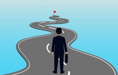 Walking Silhouette, Road Lines, Road Painting, Line Art Images, Winding Road, Business People, Vector Background, Walk On, Business Man