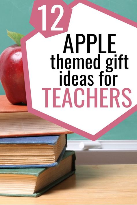 The best apple gifts for teachers! These apple themed teacher appreciation gifts are a great way to say thanks to a teacher. Apples For Teachers, Apple Themed Gifts, Teacher Appreciation Apple Theme, Apple Sayings For Teachers, Apple Gifts For Teachers, September Teacher Appreciation Ideas, Teacher Apple Gifts, Apple Teacher Appreciation, Apple For Teacher