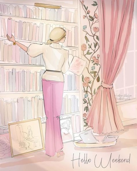 Colored Books, Heather Rosehill, Heather Stillufsen Quotes, Heather Stillufsen, Art Fantaisiste, Rose Hill, Hello Weekend, Art Carte, Have A Great Weekend