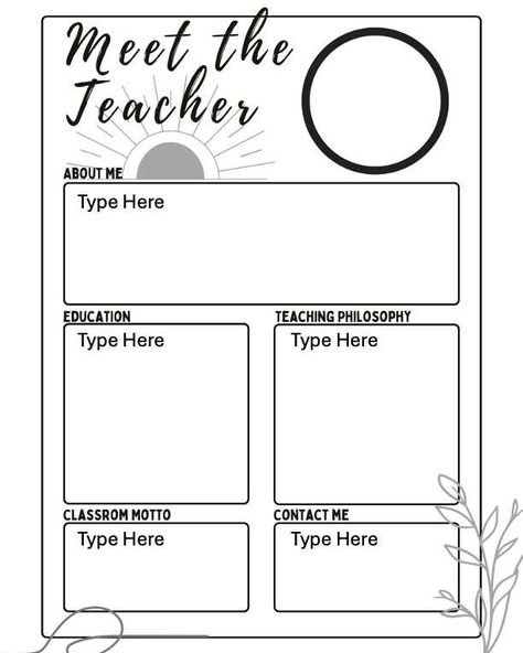 ✨ What’s New Wednesday! ✨ I’m excited to share a brand new FREE resource for all my fellow teachers! 📚 Check out this Modern Editable Meet the Teacher Template, perfect for introducing yourself to students and parents at Back to School Night or Open House! 🎉 Customize it in just minutes, add your photo, and get ready to make a great first impression! Best part? It’s FREE! 🙌 👉 Download it today from my TPT store and get ready for an awesome start to the school year! Plus, don’t forget to fo... Introducing Yourself, Meet The Teacher Template, Teaching Philosophy, Teacher Templates, Back To School Night, School Night, Meet The Teacher, The Teacher, Free Resources