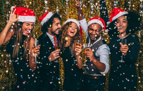 Christmas Party Outfits That Will Make You Stand Out In A Crowd | Travel.Earth Office Holiday Party Ideas, Corporate Holiday Party, Christmas Playlist, Christmas Party Themes, Office Christmas Party, Office Holiday Party, Office Holiday, Christmas Party Games, Office Christmas