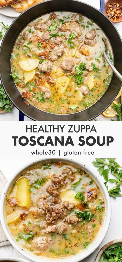 Healthy Zuppa Toscana Soup Instant Pot, Zuppa Toscana Soup Whole30, Zupa Toscana Soup Whole 30, Macro Friendly Zuppa Toscana Soup, Gluten Free Zuppa Toscana Soup, Whole30 Zuppa Toscana, Whole 30 Tuscan Zuppa, Ww Zuppa Toscana Soup, Zuppa Toscana Soup Healthier