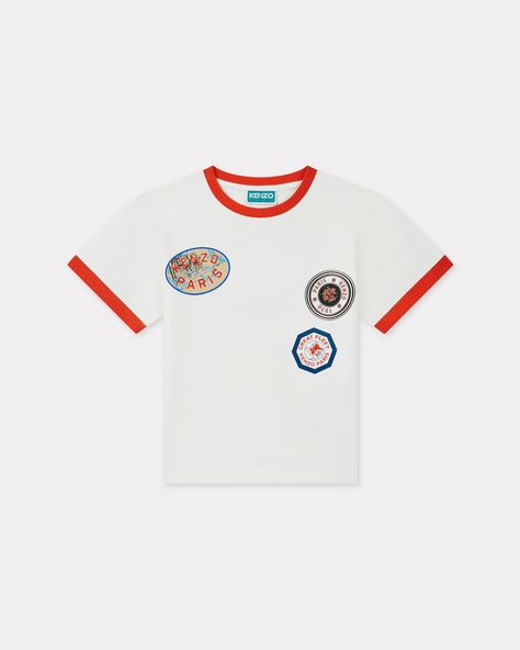 'KENZO Tour' cotton T-shirt.
Short sleeves.
Round neck.
Motifs on the front and back. Polo Sweatshirt, Kenzo Kids, Cardigan Shirt, Sweatshirt Dress, Mules Shoes, Cotton T Shirt, Sweater Hoodie, Kids Tshirts, Cotton Tshirt