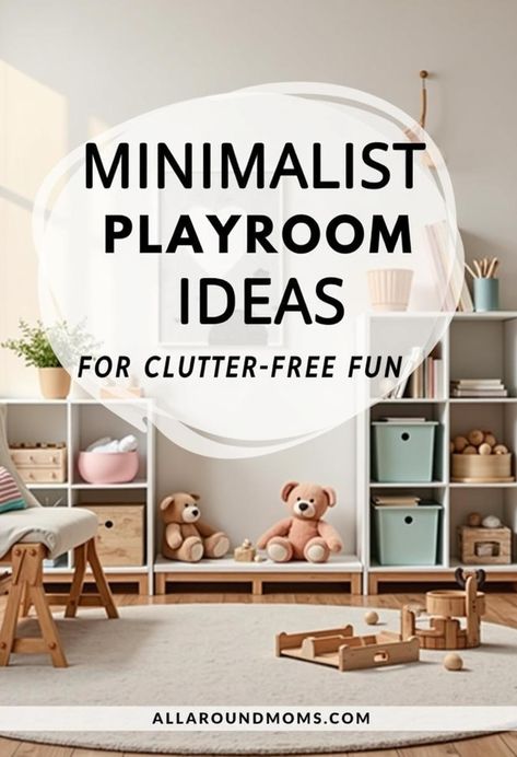 Minimalist playrooms offer a clutter-free environment that fosters creativity and imagination in children. By implementing simple design principles and carefully curated toys, parents can create a space that encourages focused play and reduces overwhelm. These streamlined spaces not only promote cognitive development but also make cleanup easier. Discover how minimalist playrooms can transform your child's play experience. Minimalist Toy Organization, Toys For Playroom, Playroom At Grandmas House, Minimalistic Playroom, Playroom Ideas Minimalist, Cozy Playroom Ideas, Neutral Playroom Ideas, Simple Playroom Ideas, Declutter Playroom