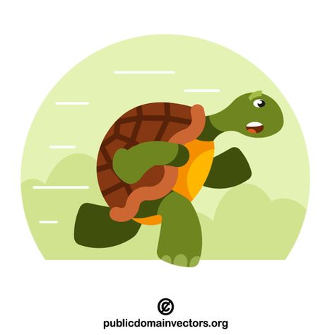 PublicDomainVectors.org-Running turtle vector Turtle Running, Turtle Vector, Turtle Cute, Turtle Cartoon, Running Cartoon, Hot Wheels Garage, Free Clipart, Public Domain, Cartoon Styles