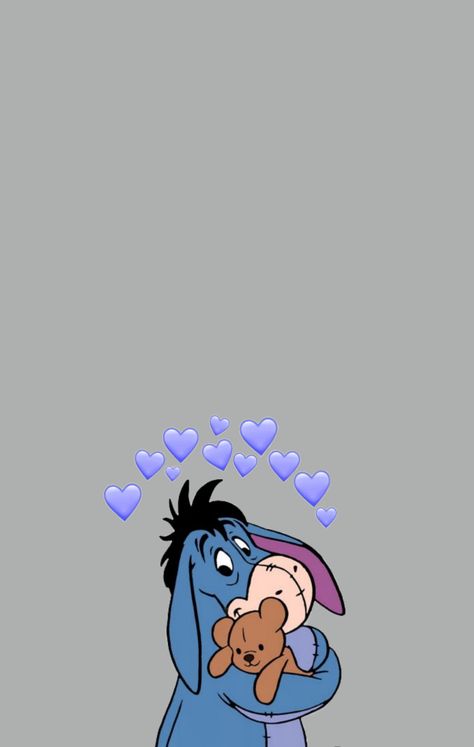 Phone Backgrounds Winnie The Pooh, Eeyore Wallpaper Iphone Aesthetic, Cute Eeyore Wallpaper, Eeyore Drawing, Eeyore Wallpaper, Minimalist Wallpaper Phone, Cute Backgrounds For Iphone, Best Friend Wallpaper, Disney Drawings Sketches