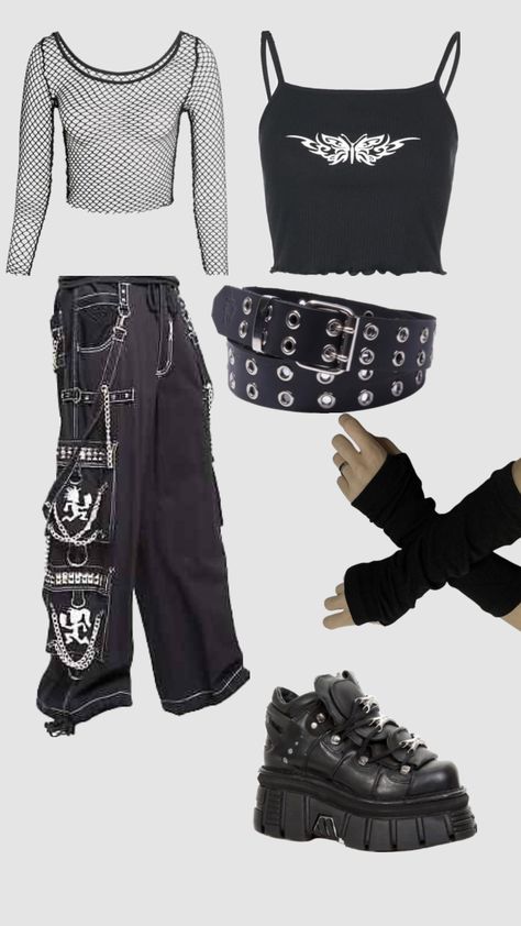 Alt outfit #myfirstshuffle Alt Outfits Aesthetic, Outfit With Pants, Alt Outfits, Club Fits, Really Cute Outfits, Outfits Aesthetic, Fashion Inspo, Cute Outfits, Outfit Inspo