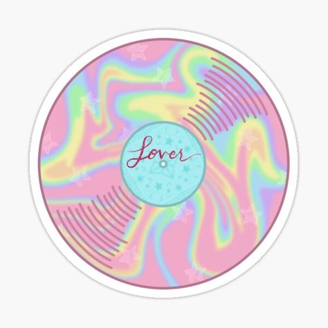 Kawaii Music, Lover Vinyl, Photoshoot Background, College Notebook, T Swift, Kindle Stickers, Badge Maker, Single Stickers, Mini Stickers