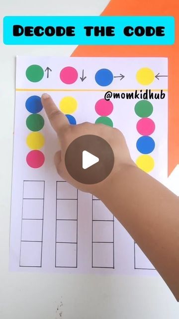 Coding Activity For Kids, Coding Games For Kids, Coding Activities For Preschoolers, Easy Kids Activities At Home, Brain Boosting Activities For Kids, Easy Activities For Kids At Home, Preschool Coding, Pencil Grasp Activities, Nursery Curriculum