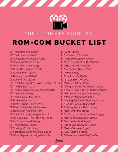 Rom Com Movies List, Summer Movies List, Movie Bucket List, Must Watch Netflix Movies, Bucket List Movie, Netflix Movie List, Girls Night Movies, Summer Movies, Romcom Movies