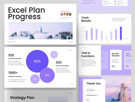 Excel Plan - Pitch Deck Exploration by Bella Meillenia for Plainthing Studio Dashboard Design Template, Pitch Deck Design, Pitch Presentation, Presentation Slides Design, 포트폴리오 레이아웃, Presentation Deck, Presentation Design Layout, Slides Design, Ui Design Website