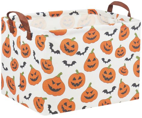 PRICES MAY VARY. Size:The size of trick or treat basket is 15*10*9inches.1 pcs. Single Weight: 0.4lb. Your child can get Halloween candy bags, the capacity can meet your child's holiday, party or daily life use and replacement needs. Durable Material:Our Halloween baskets are made of canvas fabric+inside is lined with waterproof PE coating, lightweight and simple for carrying,reusable, not easy to break down or fade.It can be wiped clean with a damp cloth or with a washing machine. Halloween The Halloween Baskets For Kids, Box Room Decor, Trick Or Treat Basket, Toy Storage Bin, Goodie Basket, Baskets For Kids, Bulk Party Favors, Halloween Basket, Box Room