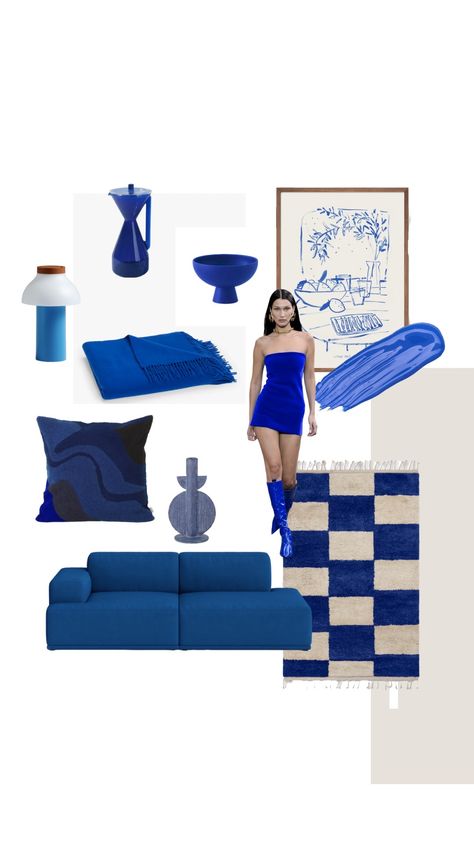 Cobalt blue room inspiration / Blue accent pieces / Colorful home accessories Cobalt Blue Interior, Cobalt Blue Room, Cobalt Blue Living Room, Cobalt Blue Bedroom, Room Inspiration Blue, Cobalt Interior, Cobalt Blue Bedrooms, Blue Room Inspiration, Cobalt Blue Decor