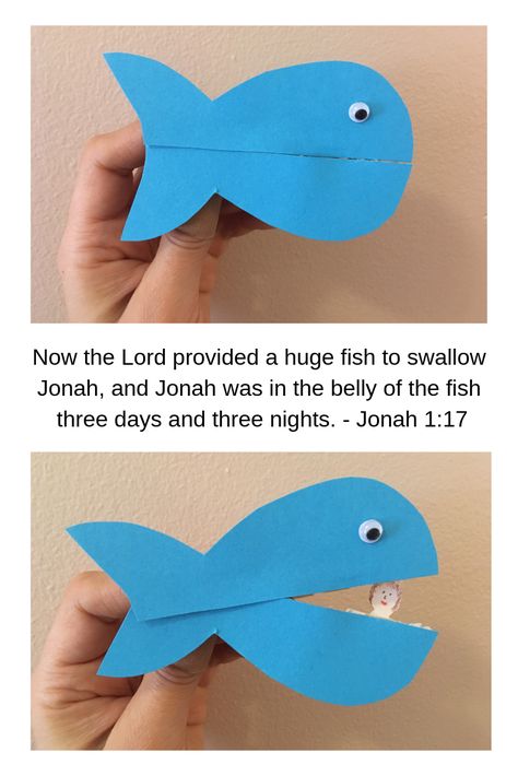 Jonah and the whale easy #biblecraft  for kids #sundayschool #messychurch #jonahandthewhale Jonas Bible Craft, Jonas And The Whale Craft, John And The Whale, Jonah And The Big Fish Craft Preschool, Jonah And The Fish Craft, Jonah And The Big Fish Craft, Jonah And The Whale Snack, Whale Crafts For Kids, Jonah And The Whale Activities