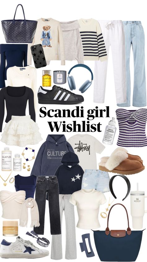 Scandi girl Wishlist #stockholmstyle #scandigirl #outfitinspo #wishlist Scandi Style Fashion, Girl Wishlist, Scandi Girl, Outfit Inspo Summer, Outfit Invierno, Thrifted Outfits, Junior Fashion, Outfit Inspo Casual, Stockholm Fashion