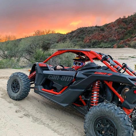 Can-Am Off-road on Instagram: “"What are you waiting for?!" 📸 Tyler M. #canam #maverickx3 #sunset” Can Am Side By Side, Off Road Cars 4x4, Rzr Can Am, Ms Krazie, Can Am Atv, Bra Tape, Atv Car, Big Girl Toys, Motocross Love