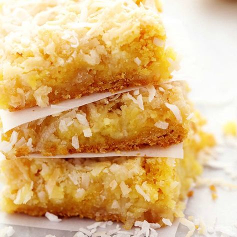 Ooey Gooey Lemon Coconut Butter Bars | The Recipe Critic Bars With Coconut, Ooey Gooey Cake, Lemon Coconut Bars, Ooey Gooey Butter Cake, Gooey Cake, Gooey Butter Cake, The Recipe Critic, Recipe Critic, Coconut Desserts