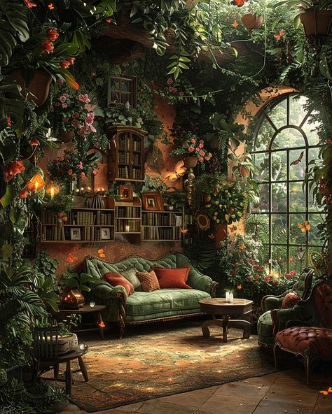 Fairytale Cottage Aesthetic, Cute Cottage Interior, Witch Cottage Aesthetic, Fantasy Cottage Interior, Witch Cottage Interior, Surreal Architecture, Cottage Witch Aesthetic, Medieval Cottage, Witchy Cottage