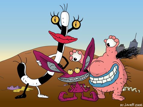 Aaahh Real Monsters! Ahh Real Monsters, Rocket Power, Nickelodeon 90s, 90s Memories, Real Monsters, 90s Cartoons, 90s Cartoon, 90s Childhood, Creature Feature