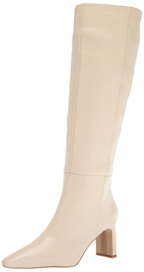 PRICES MAY VARY. Sam Edelman Sylvia Fashion Boot True to size Designed with quality and comfortable in mind Ensures a flattering fit with excellent wearing comfort Beige Knee High Boots, Cream Boots, Wide Heels, Tall Boot, Almost Perfect, Tall Boots, Cream White, Sam Edelman, High Boots