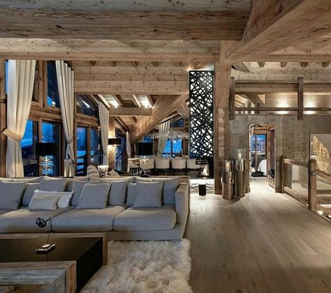 Chalet Interior Design, Interior Kantor, Chalet Interior, Chalet Design, Luxury Ski Chalet, Interior Design Per La Casa, Ski House, Ski Chalet, Relaxation Room