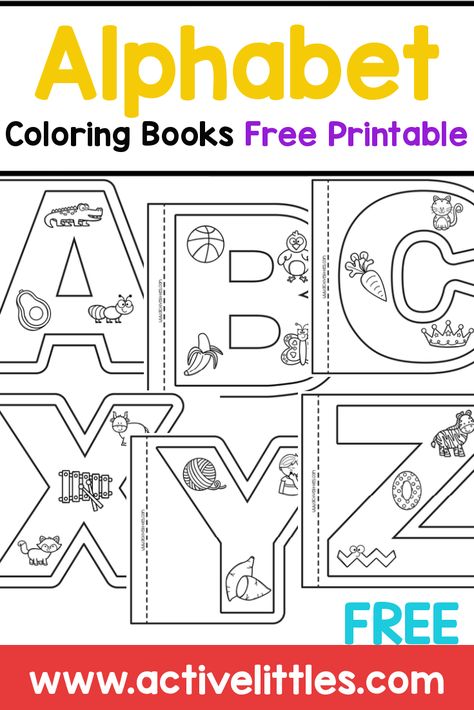 Free Printable Abc Books, Abc Books Preschool Free Printables, My Letter Book Free Printable, Alphabet Workbook Free, Alphabet Coloring Book Free Printables, Alphabet Mini Book Free Printable, Alphabet Booklets Free Printable, Letter Booklets Free Printable, Coloring Books For Kids Free Printable