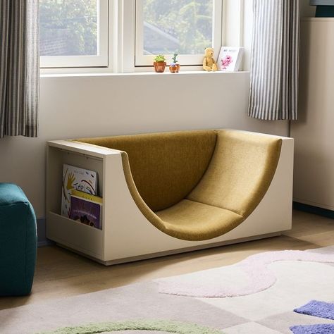 Eva Chen Arched Reading Nook w/ Bookcase | West Elm Reading Nook Kids, Eva Chen, Kids Shared Bedroom, West Elm Kids, Game Room Family, Pb Kids, Three Children, Bookshelves Kids, Book Author