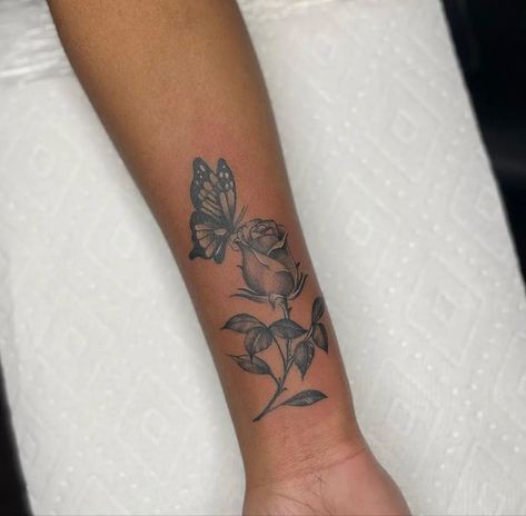 Women Side Arm Tattoo Ideas, Butterfly Tattoo Designs With Meaning, Long Wrist Tattoo, Inner Arm Tats For Women, Butterfly Tattoo Name, Women Tattoos Arm, Inner Forearm Tattoo Men Unique, Side Forearm Tattoo Women, Small Forearm Tattoo