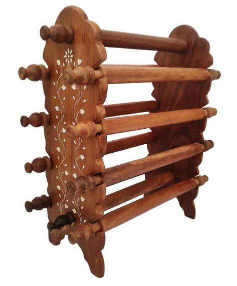 PRICES MAY VARY. It is made of wood, Hand curved bangle display stand, It has 10 sticks to hold bangle, Capacity 12-14 bangle set can holds. Beautiy hand crafted design. Add you home dressing. Bangle Stand Size:- 14.5x10x5 in, Sale for:- 1 Bangle Stands set, Colour:- Brown, Material: Wood This product need assembled, It is very easy to assemble it will take only 2-3 mintuts. Free standing with weight 1400 Gram. Color of the item slightly different from the image, Size can be vary by 1-2 cm. The Wooden Bangle Stand, Bangle Organizer Ideas, Bangles Stand, Bangle Storage, Bangle Holder, Earwax Candle, Bangle Stand, Ear Cleaning Wax, Making Tumblers