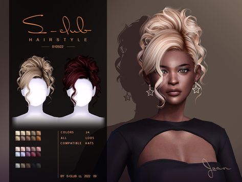 The Sims Resource - Curly updo hairstyle(Joan) Claw Clip Hairstyles Sims 4 Cc, Sims4 Cc Wedding Hair, Sims 4 Cc Hair Female Updo, Wedding Hair Cc Sims 4, Sims 4 Cc Hair Plaits, Sims 4 Curly Updo, Sims 4 Alpha Skin Details, Sims 4 Cc Hair Sims Resource, Sims 4 Claw Clip Hair