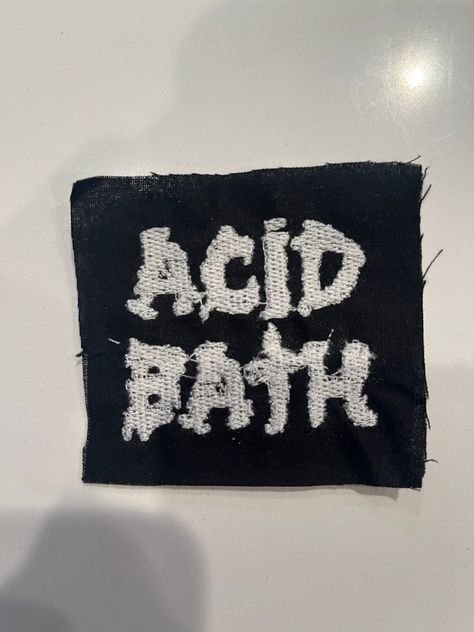 Acid Bath patch 3x3.5 inches made to order