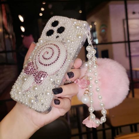 Lollipop Phone, Kawaii Hat, Kawaii Planner, Fun Wallpaper, Pretty Iphone Cases, Pretty Phone Cases, Cases Diy, Glitter Case, Flower Phone Case