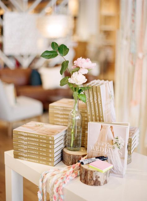 Book Signing Party, Signing Ideas, Vendor Table Display, Book Launch Ideas, West Elm Style, Launch Event Ideas, Style Me Pretty Wedding, Book Release Party, Vendor Table