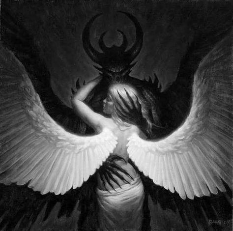 Heaven (a nightmare) – Ray Twisted Angel, Angel Y Diablo, Types Of Angels, Angel Falls, Arte Occulta, Personaje Fantasy, Desen Realist, Dark Love, Ange Demon